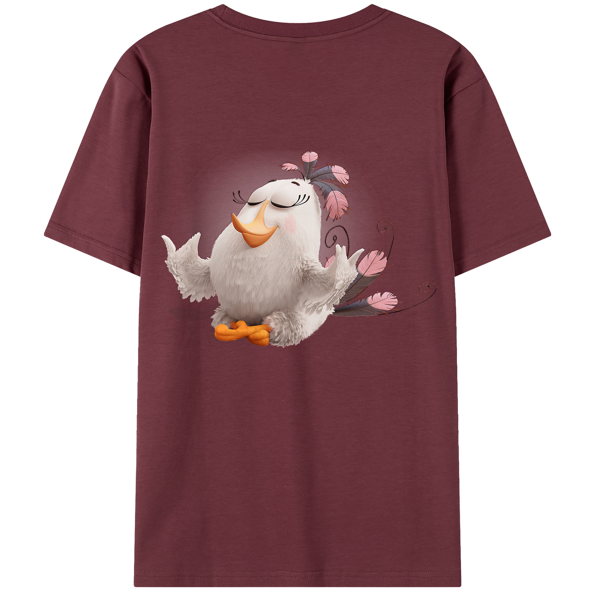 （画像用） Angry Birds アングリーバード 綿100％半袖Tシャツ（背面プリント）